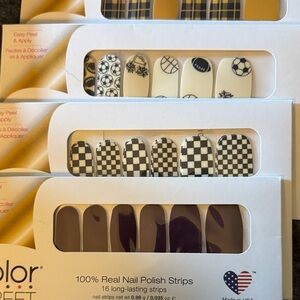 Retired Color Street Plaid and Checkered Nail Strips